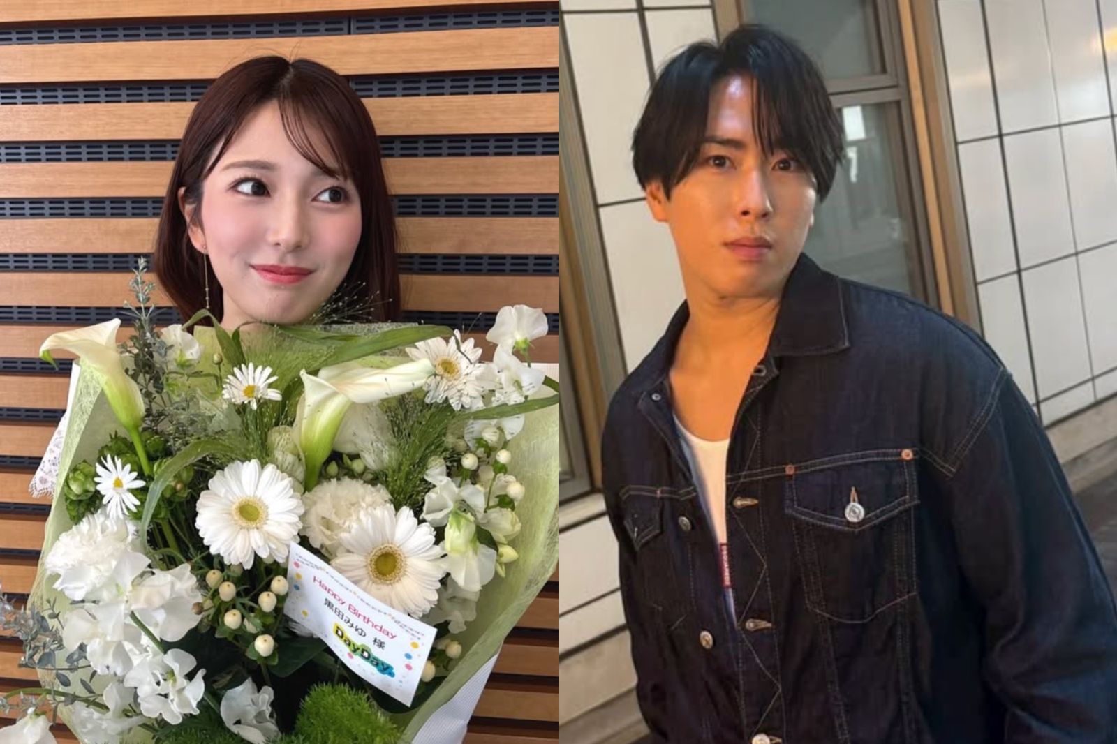 宮館涼太(右)與黑田Miyu爆戀情。翻攝IG @ryota.miyadate0325_sn_official、@_miyu_kuroda