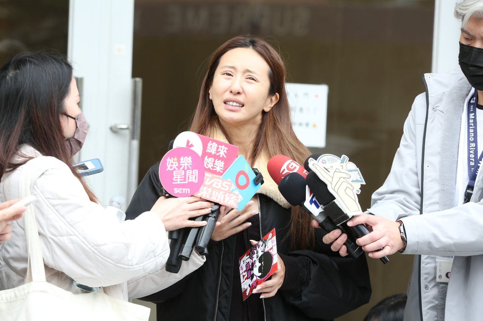 薔薔16日現身曹西平靈堂。姜永年攝