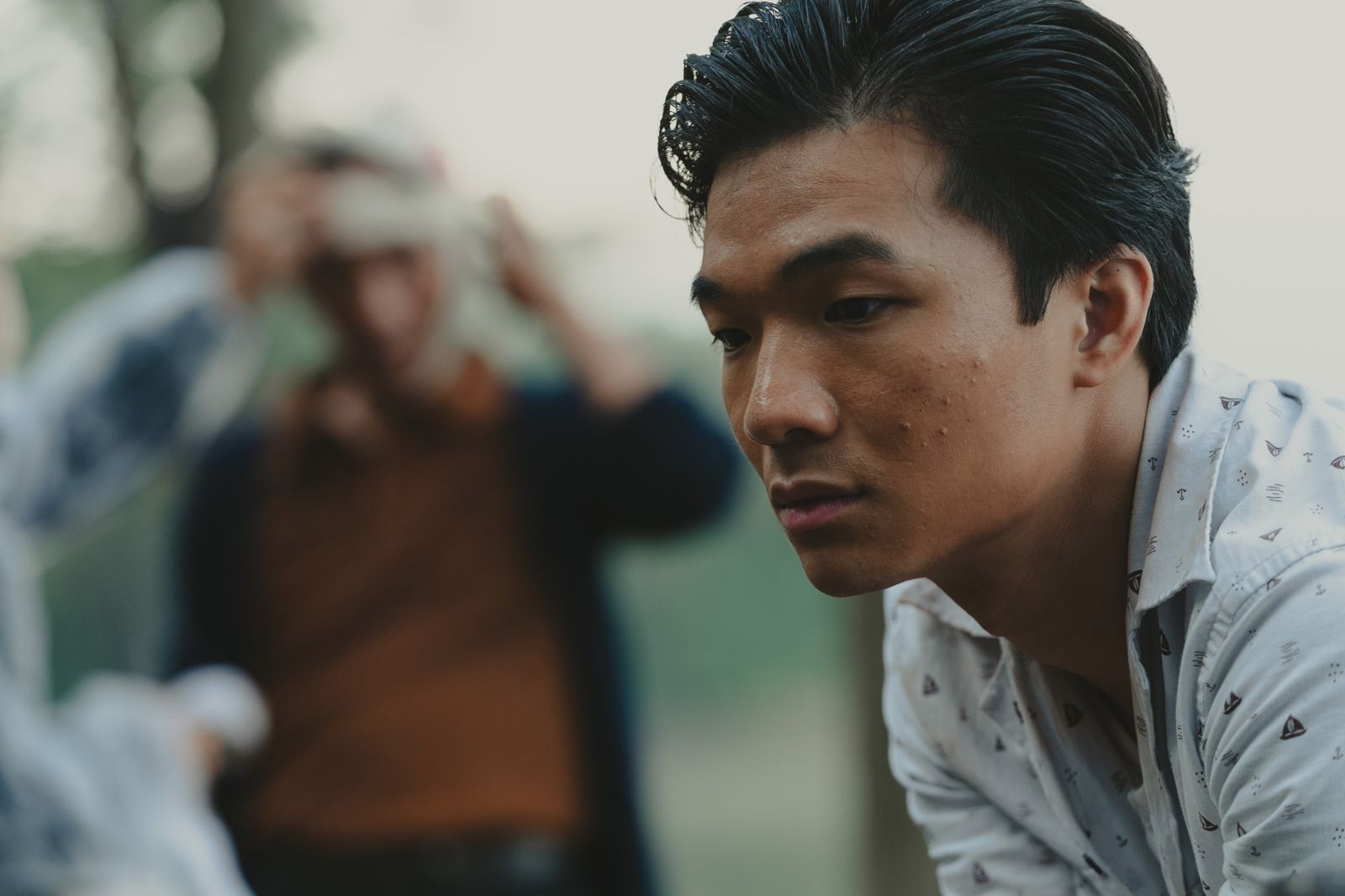 胡智強驚喜出現影城，令全場觀眾又驚又喜。華文創 提供