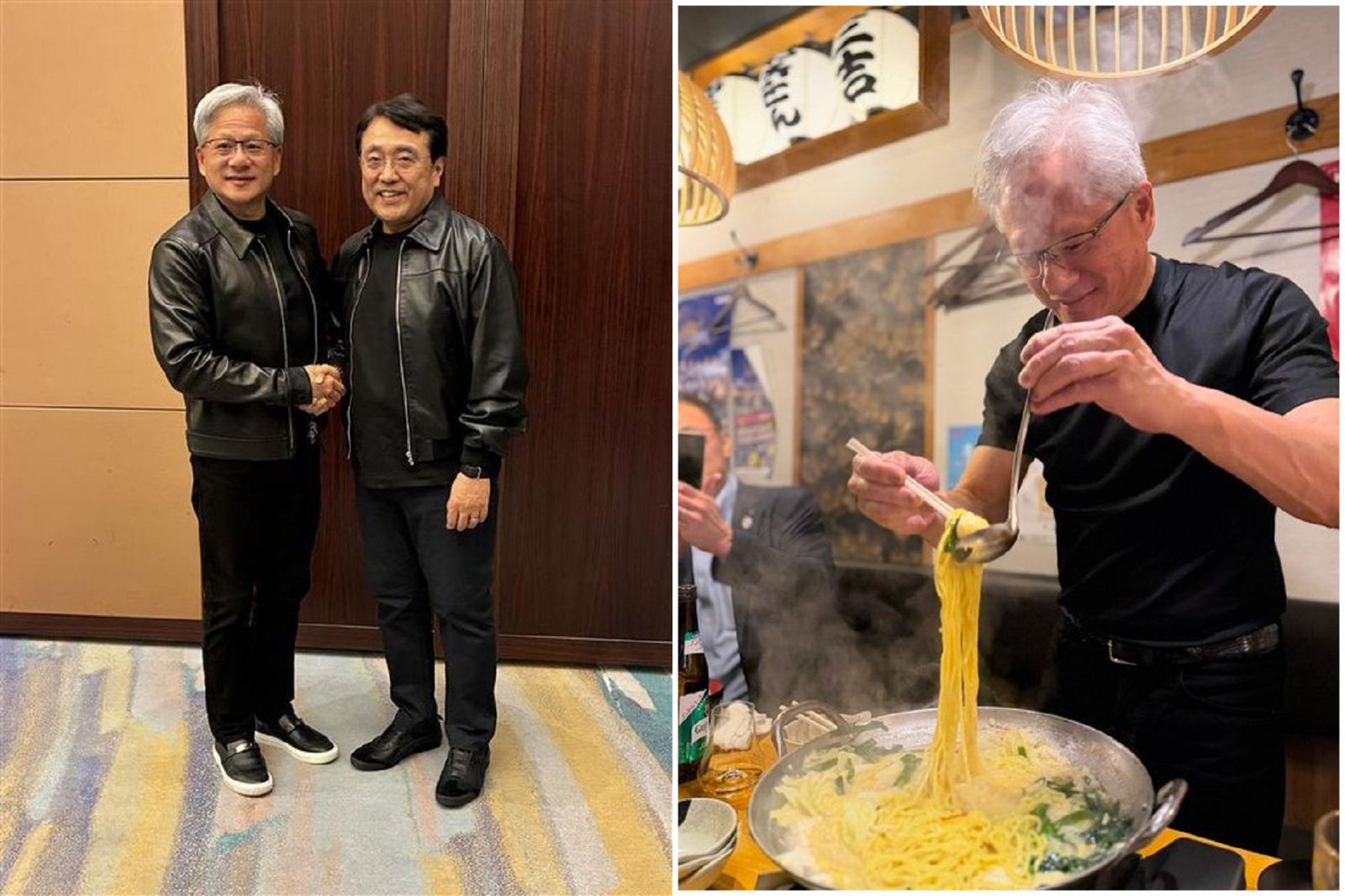 黃仁勳訪日本!美食地圖出爐 「跟川普談判的男人」學他穿皮衣