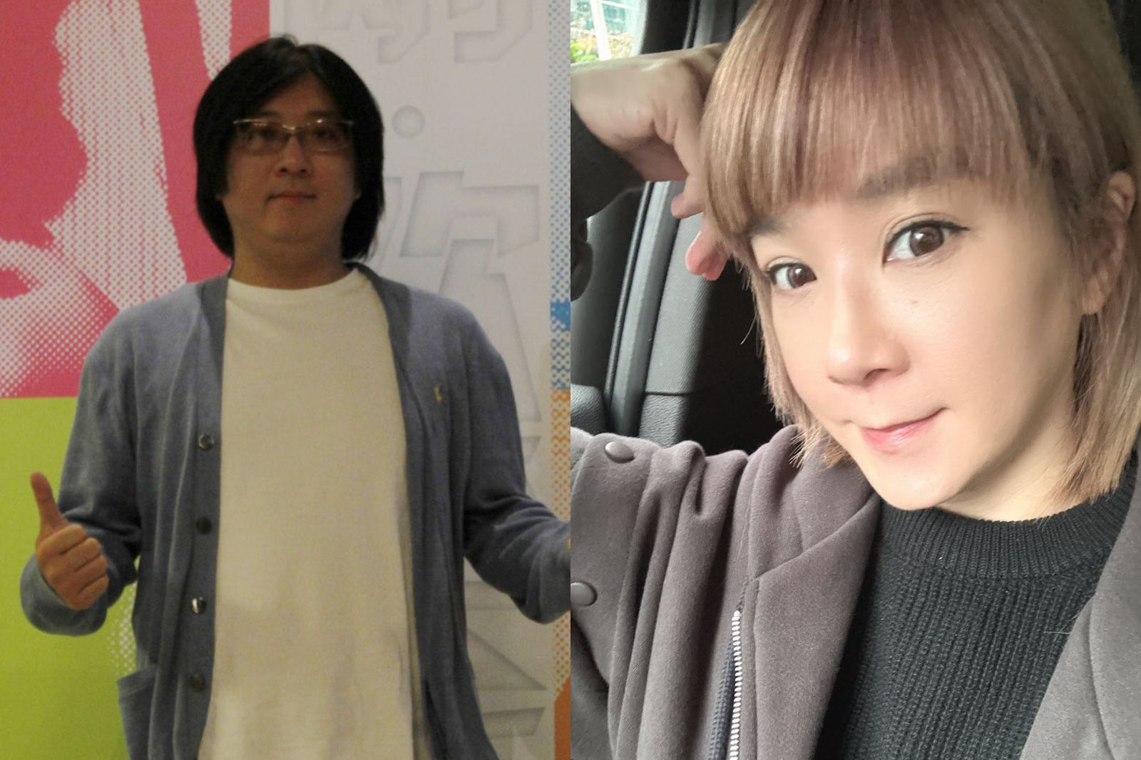 陸元琪（右圖）先前才送走袁惟仁（左圖）。翻攝袁惟仁微博、IG@_c_c_lu