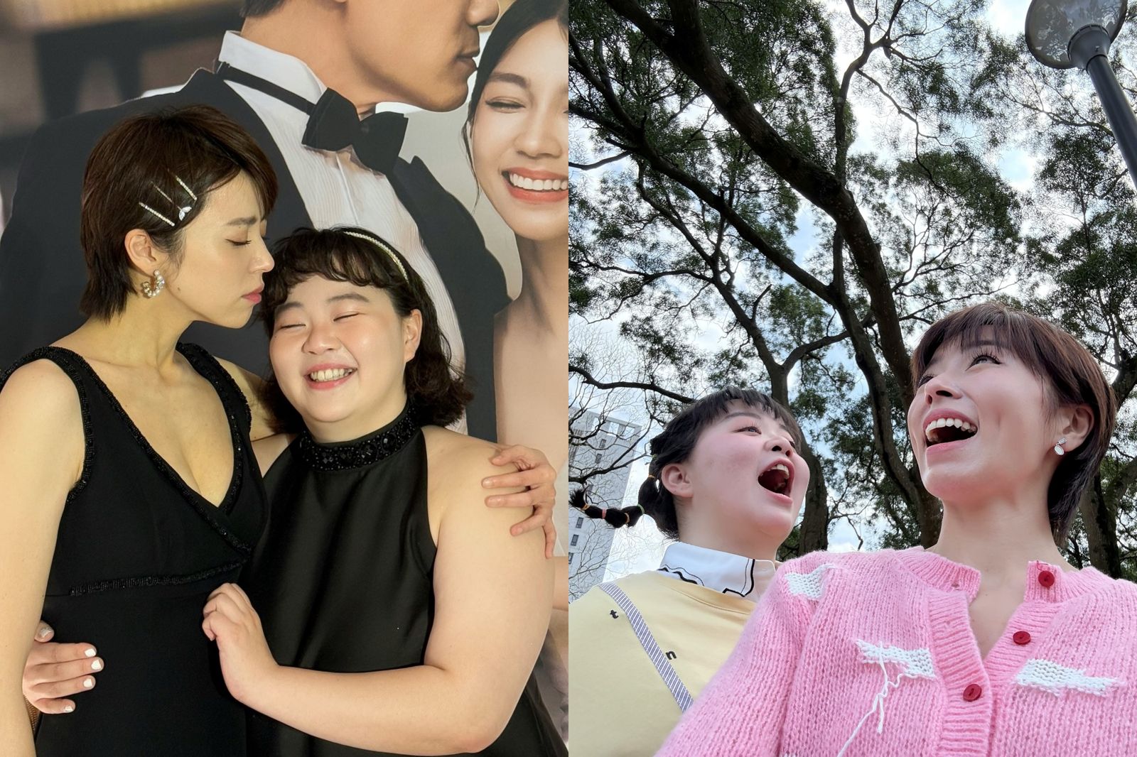 王瞳（左一）與宮美樂（左二）私下是超級好閨密。翻攝王瞳臉書