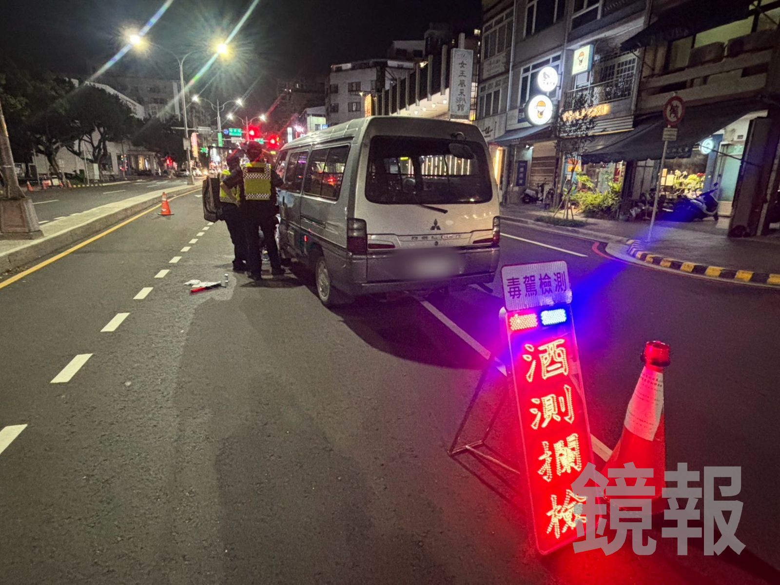 台中警方路檢勤務查獲毒駕。民眾提供