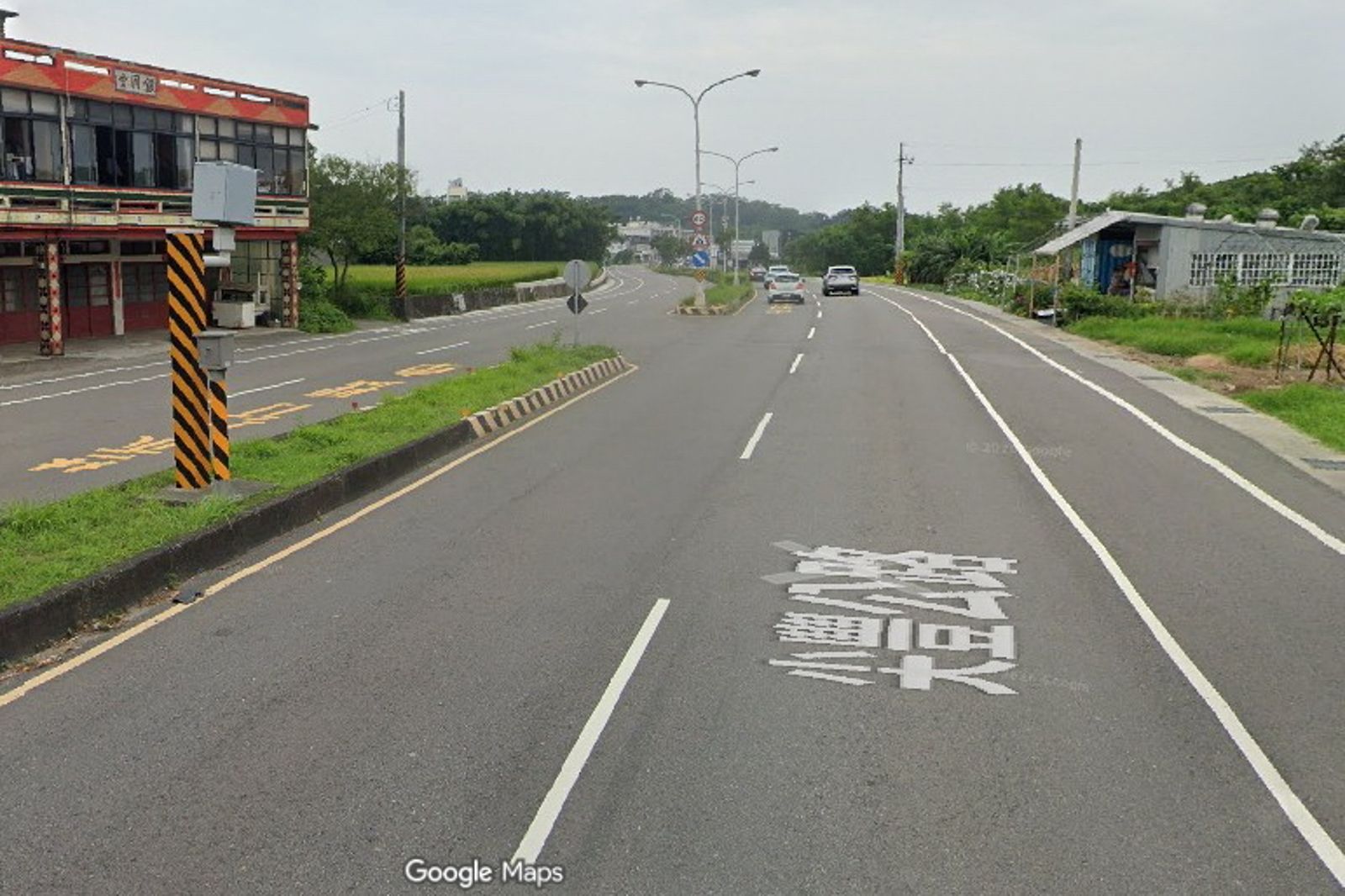 事發現場的測速照相桿。圖/翻攝google map