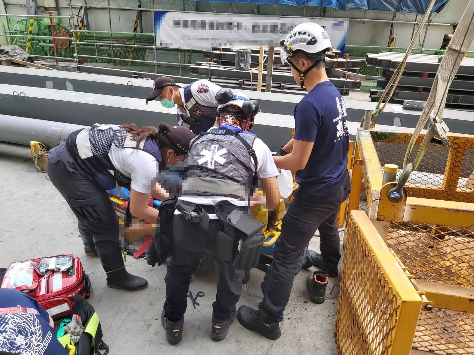 鋼筋雨奪命！高雄富邦BOT工地再爆工安意外　1移工遭砸不治、勒令全面停工