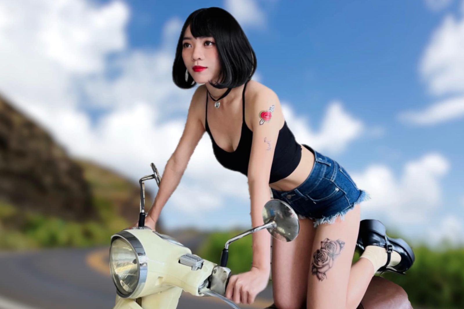 立委黃捷曾cosplay《山道猴子》中的超商妹。圖/翻攝自黃捷臉書