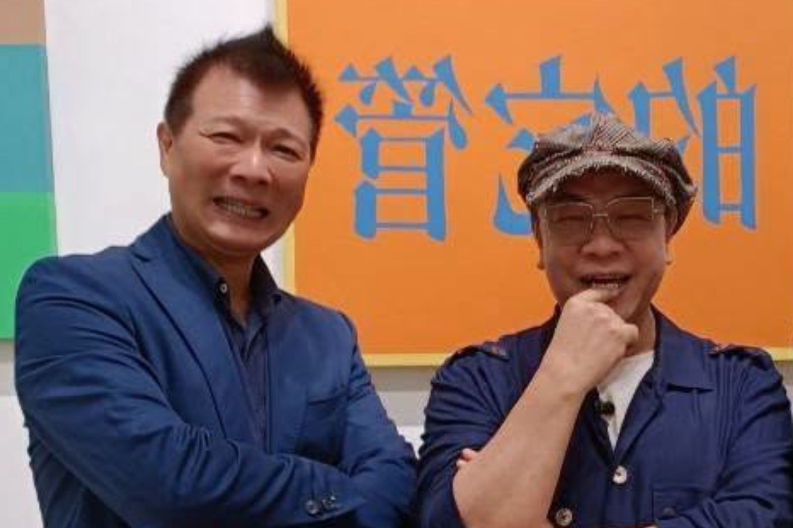 蔡詩萍(左)曬出與蔡康永合照顯示交情。圖/翻攝自蔡詩萍臉書