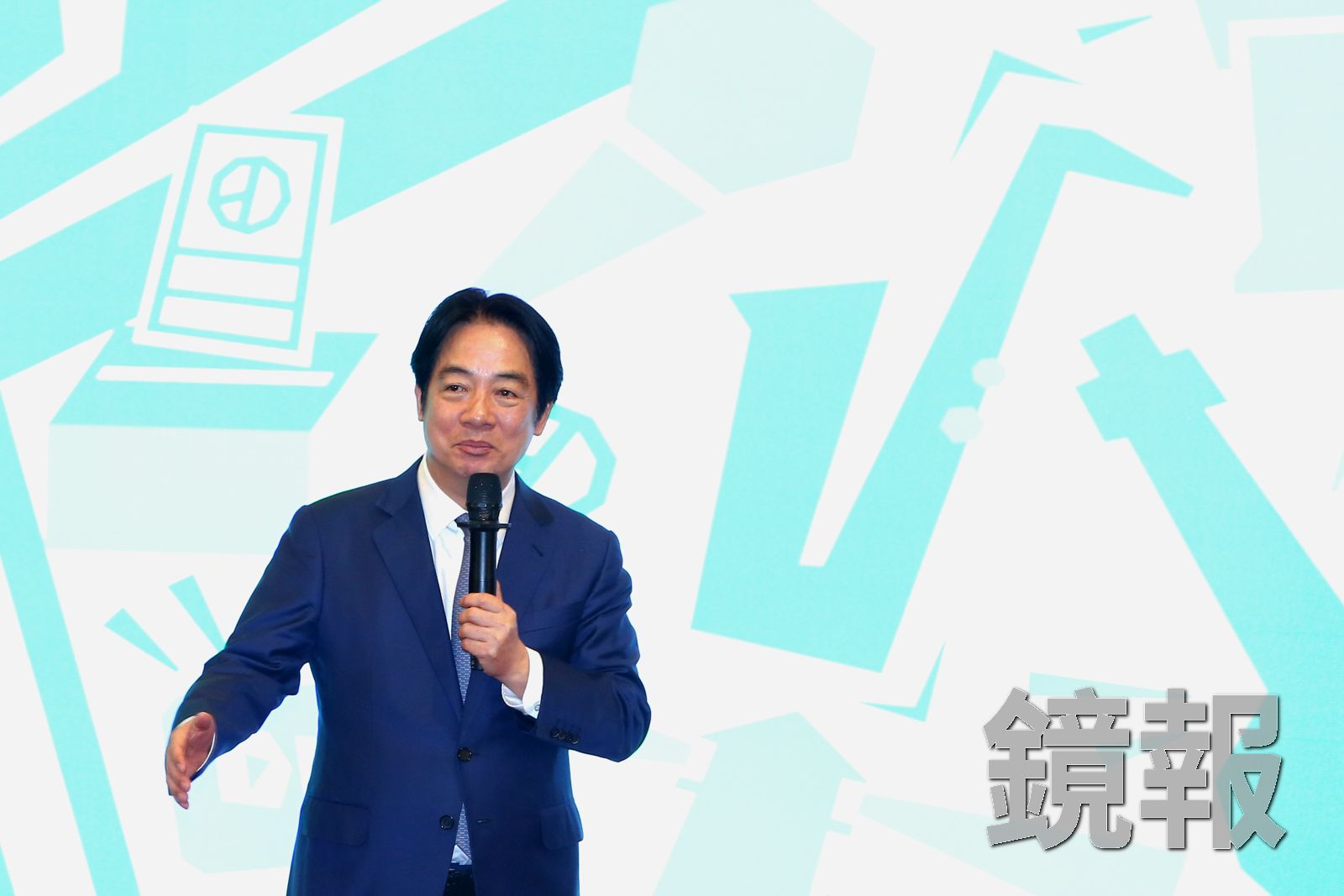 身兼黨主席的總統賴清德今天(21日)在中執會致詞提醒,無論民調如何起伏,即使暫時領先,也不能掉以輕心;即使仍處於落後,更不能夠灰心喪志。資料照片。攝影姜永年