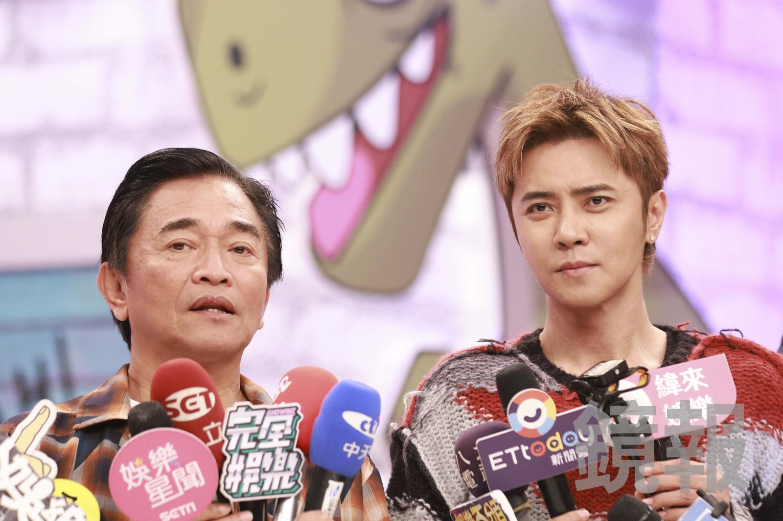 吳宗憲突然cue一旁的羅志祥。劉耀匀攝