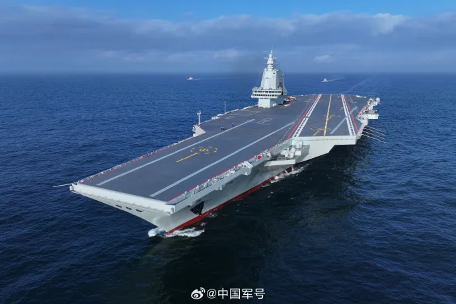11月5日，中國國產電磁彈射航空母艦福建艦入列服役，引發印太地區國家的高度警戒。圖／翻攝自中國國家國防科技工業局官網