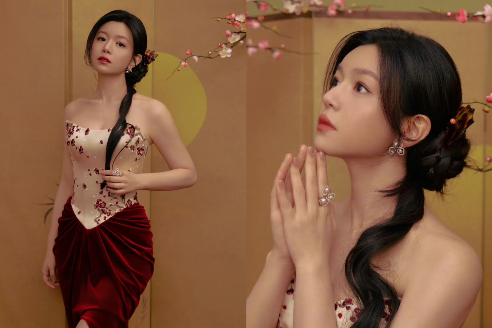 陳妍希旗袍高衩凍齡回春　「簡體字賀新年」抓包錯字好尷尬