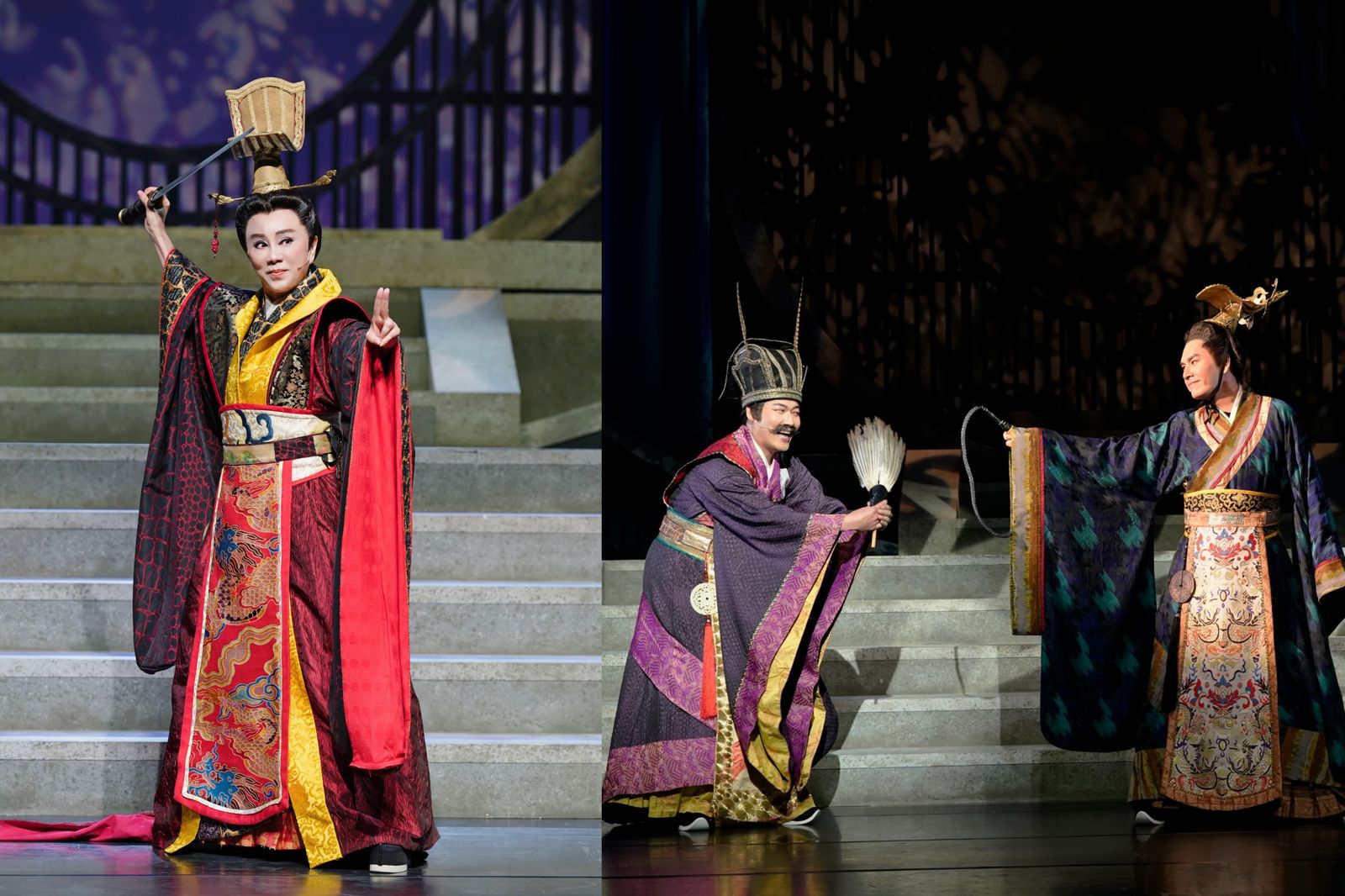 孫翠鳳（左）與王傳一（右）兩人皆首度挑戰音樂劇。全民大劇團提供