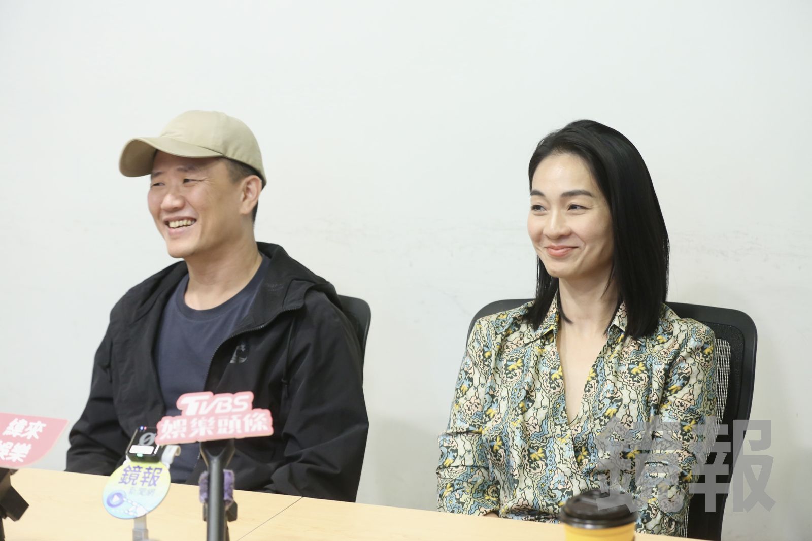 導演廖克發(左)入圍金馬最佳導演,陳雪甄(右)也入圍金馬最佳女配角。董孟航攝