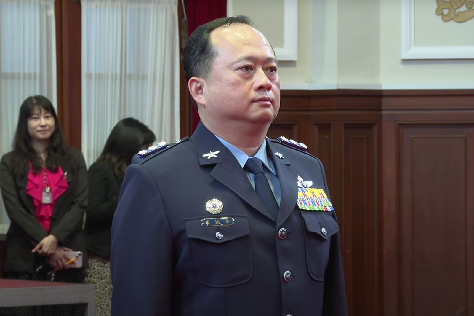 賴清德表示，李振華在空作部任內，負責兵力派遣與航線設計，成效卓著。（圖／總統府提供）