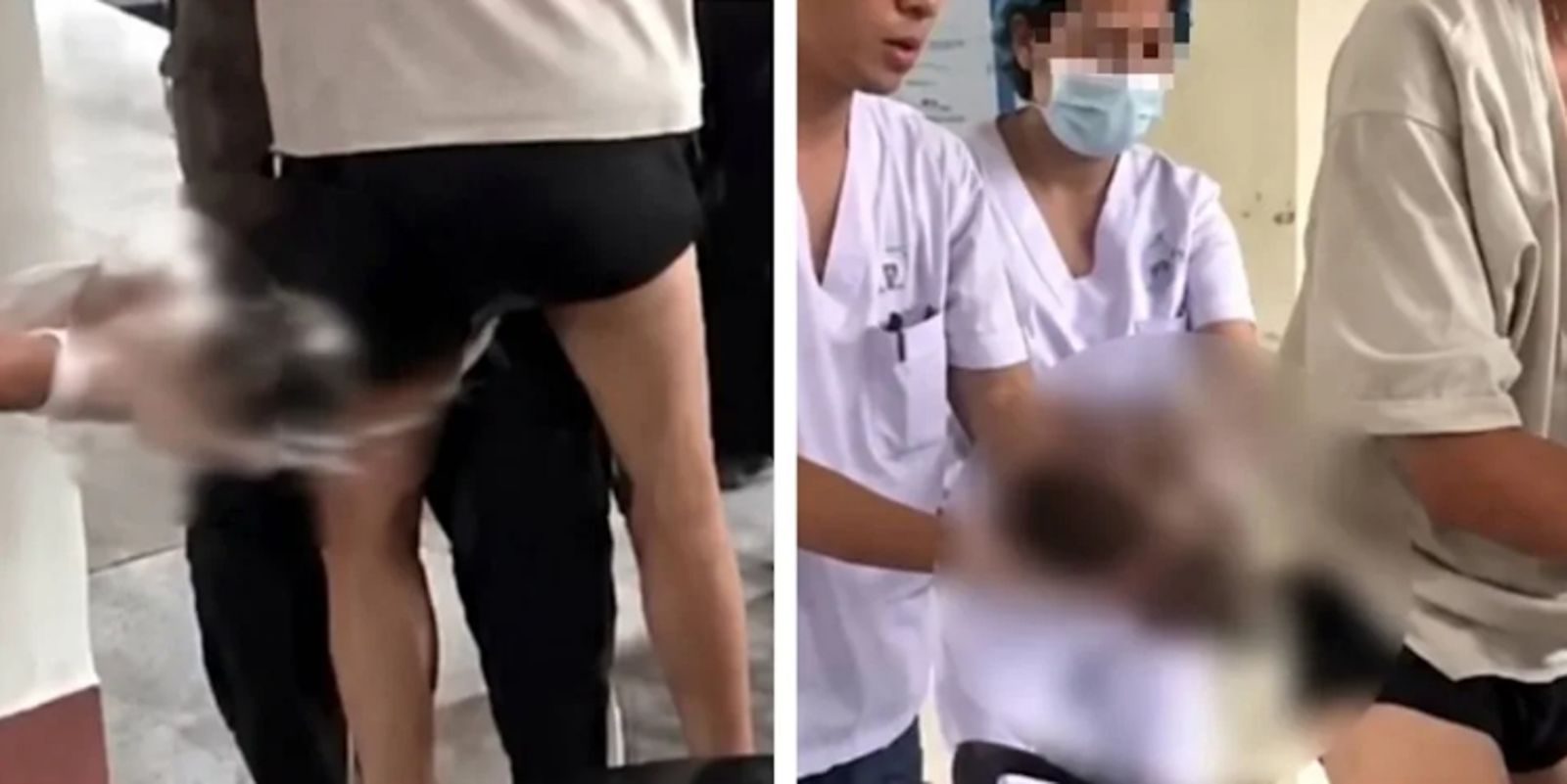 孕婦騎車衝醫院!來不及進產房門口急產 醫護抱新生兒狂奔「臍帶還連著」全被拍下