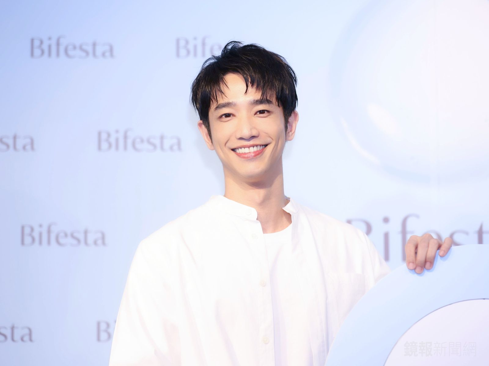 劉以豪今日出席洗卸產品代言活動。劉耀勻攝