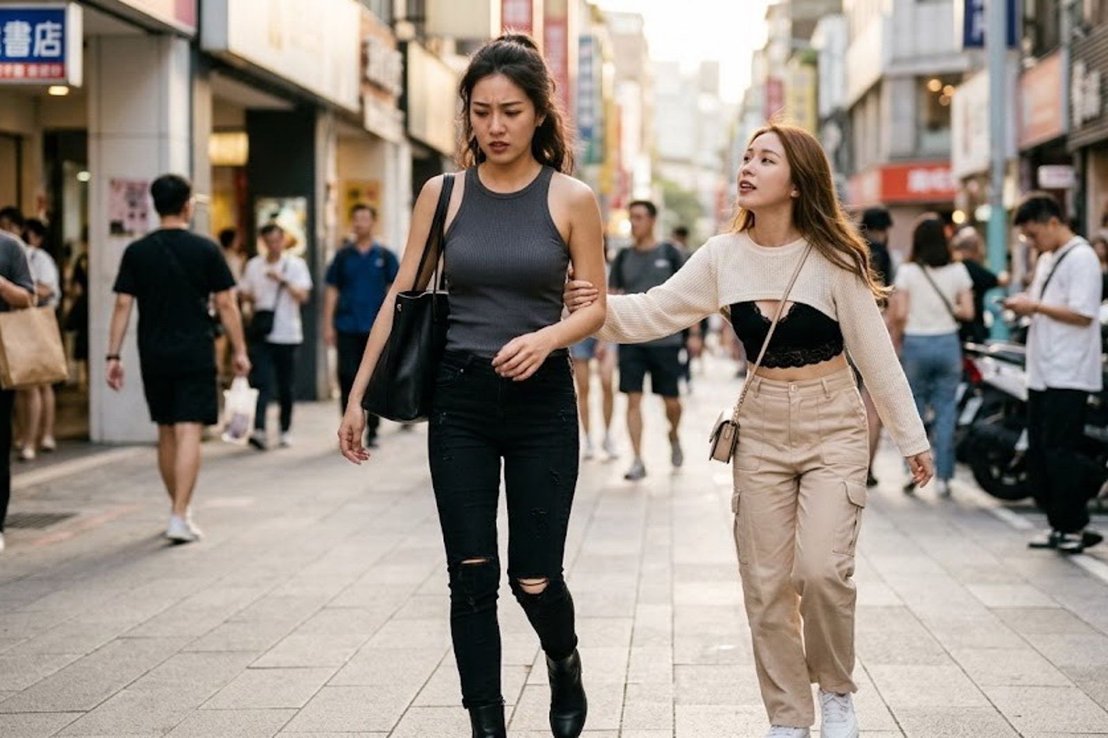 符姓女子因購買包包結識女直播主,疑似交易與感情糾紛不斷跟騷對方,被法院判拘30天。示意畫面。圖/AI生成