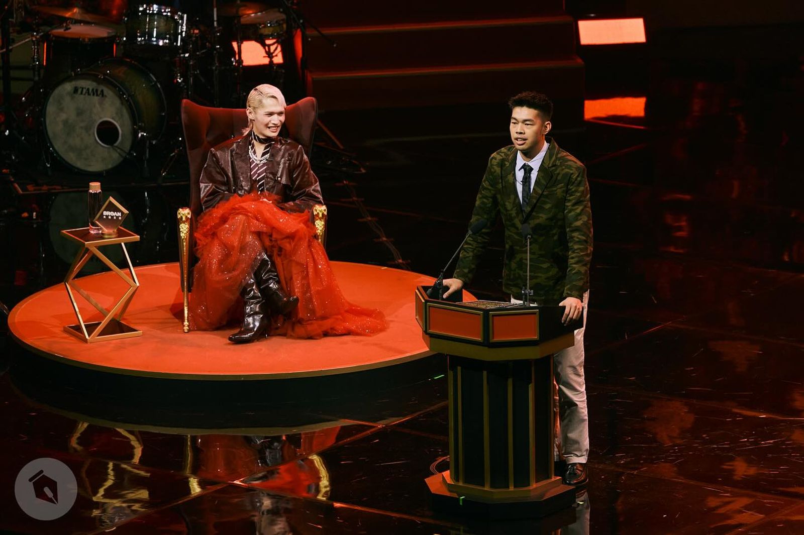 陳大天（右）在當天大開自己的玩笑。翻攝陳大天臉書