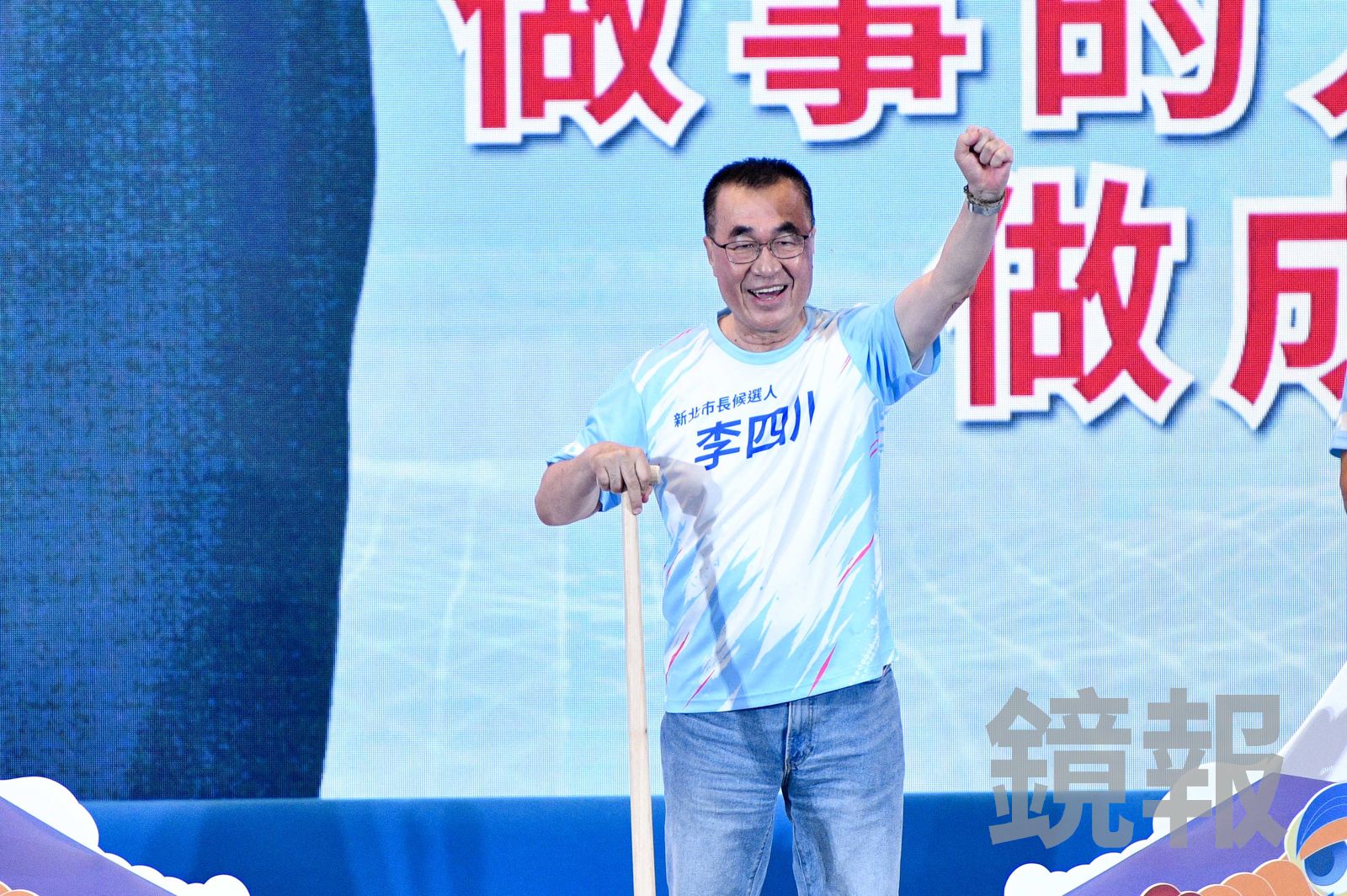 顏蔚慈分析李四川民調數字被反超的原因。圖/李智為攝影