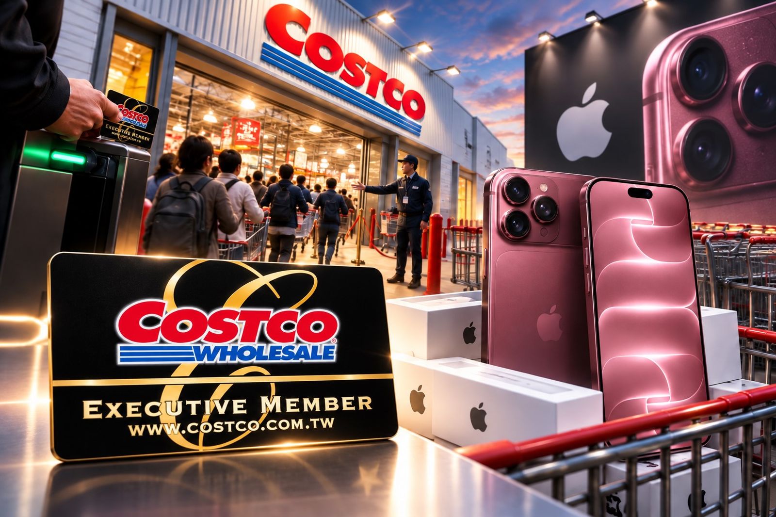 黑鑽卡變「快速通關金牌」! 好市多iPhone18搶瘋 開店10分鐘Pro Max就沒了