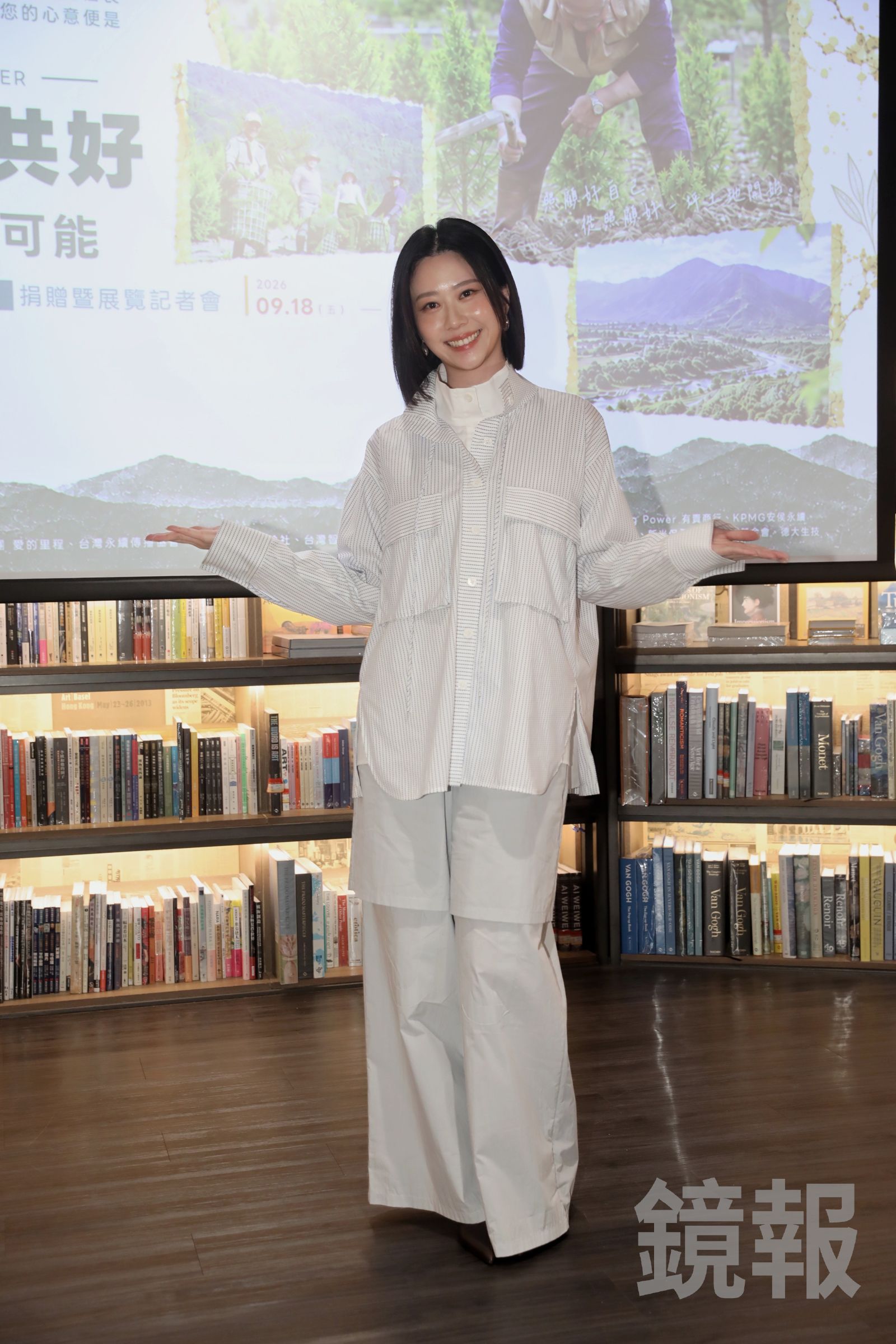張景嵐攜手挺花蓮光復鄉記者會。攝影林煒凱