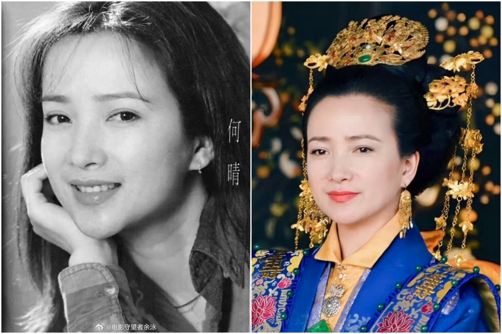 古典美女何晴病逝。翻攝微博