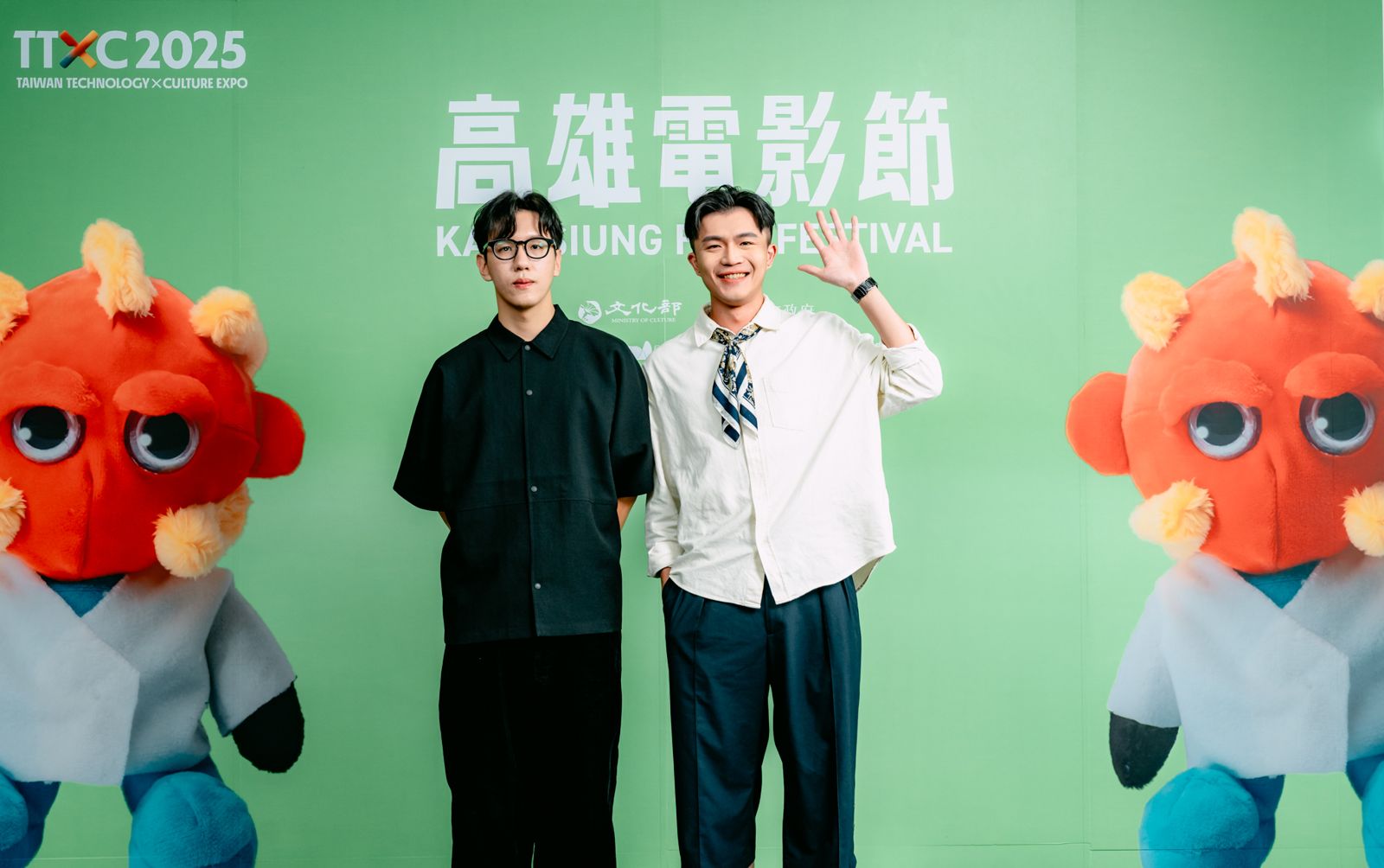 導演臧晟傑、導演周健瑜出席「高雄拍」《看現場》記者會。高雄電影節提供