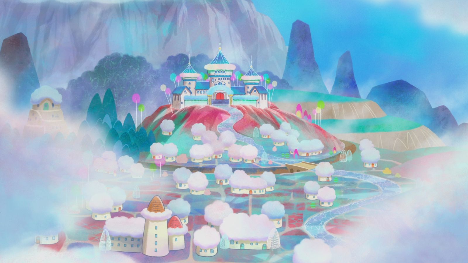 《角落小夥伴電影版:從天而降的雲之冒險》挑戰升級,展開一場宛如「超大型闖關遊戲」的奇幻冒險。圖/威視電影