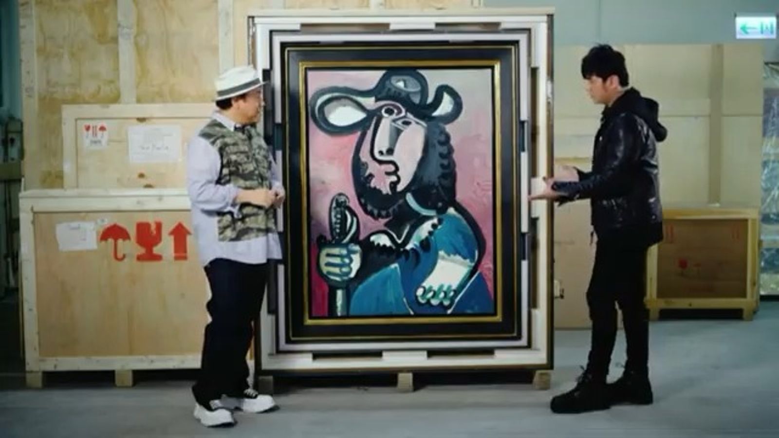 周杰倫為蘇富比拍賣策展時,就曾介紹過這幅畫作。翻攝Sotheby's YT頻道