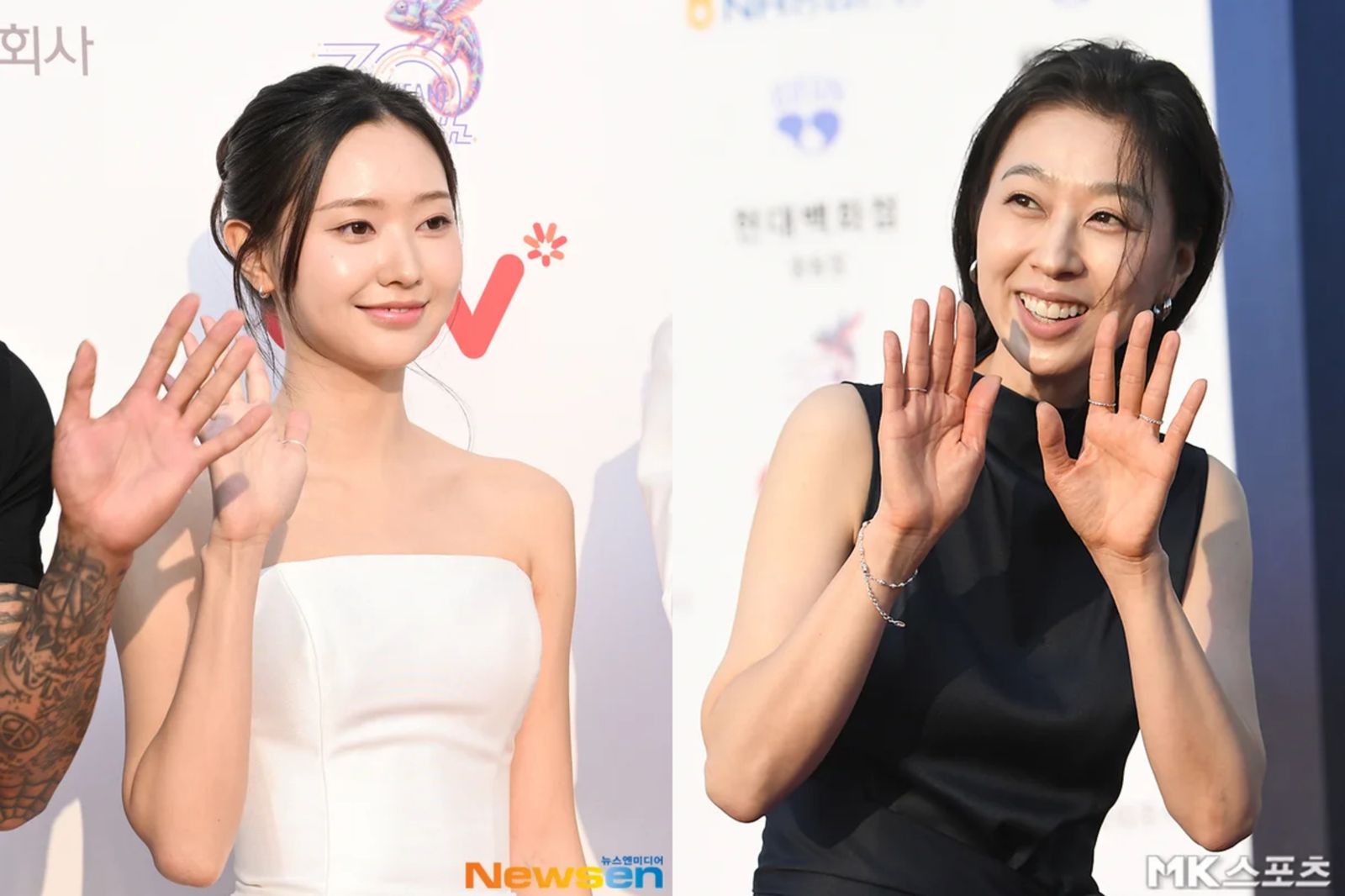 演活《鐵拳教育》恐龍家長!朴智妍走紅毯被喊「宇振媽媽」當場嬌羞笑 惡女網紅「韓芮梨」也來了