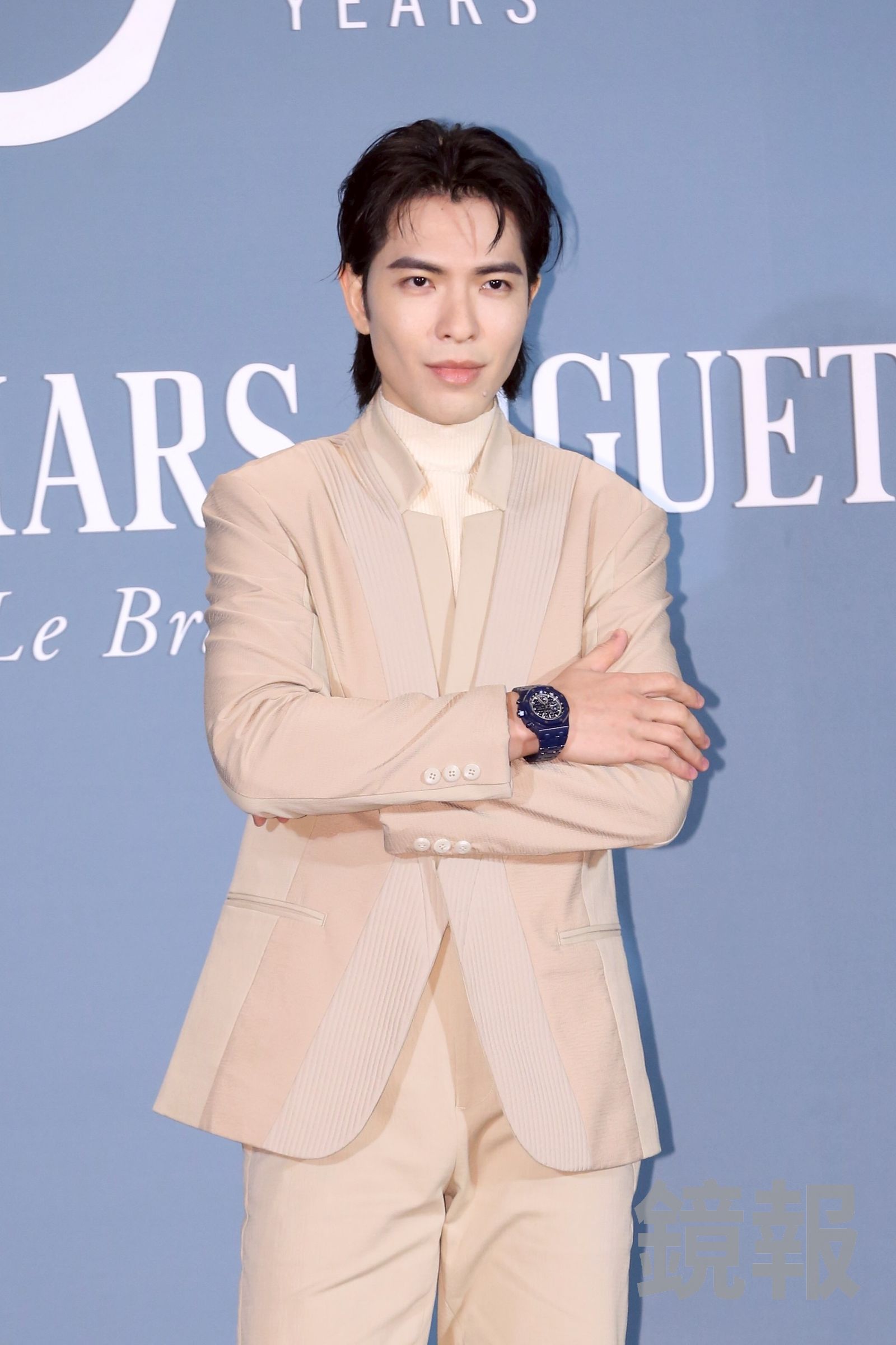 收藏許多名錶的蕭敬騰,今也出席派對。李鍾泉攝