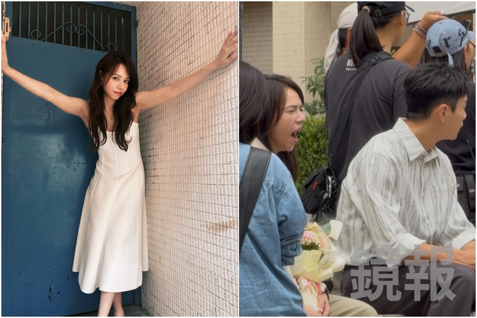 獨家直擊／夏于喬帶「孕氣」上工！準媽咪累累打超大哈欠　人逢喜事笑到擠出雙下巴