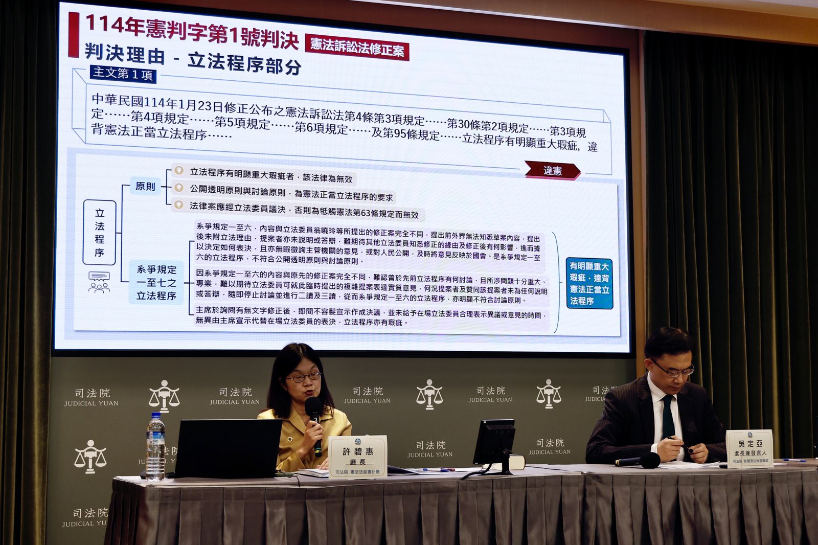 「五人組」、「三人組」與其他意見書，都承認這個釋憲是「非常狀態」。鄒保祥攝影