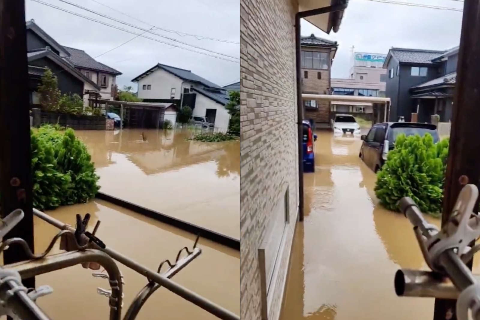 日本福井破紀錄一夜下整月雨量!34萬人急撤離 在地人嚇喊:住60年沒見過