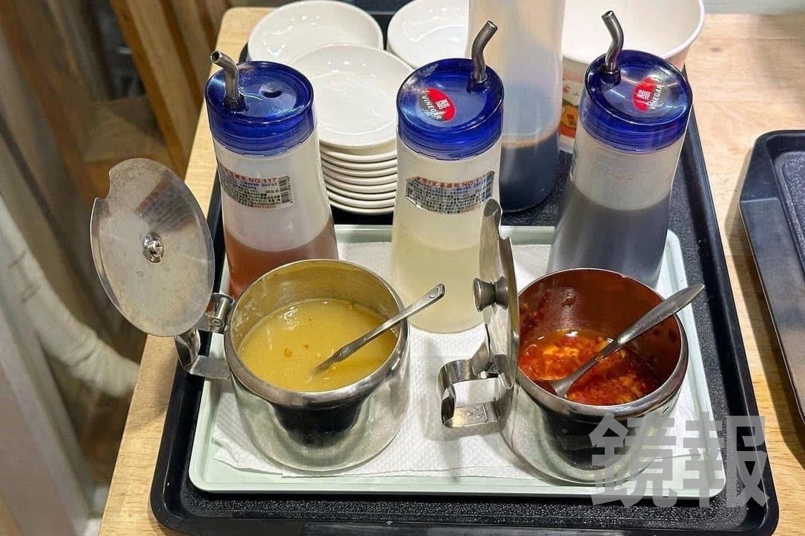 水餃店有供應蒜末就是加分。