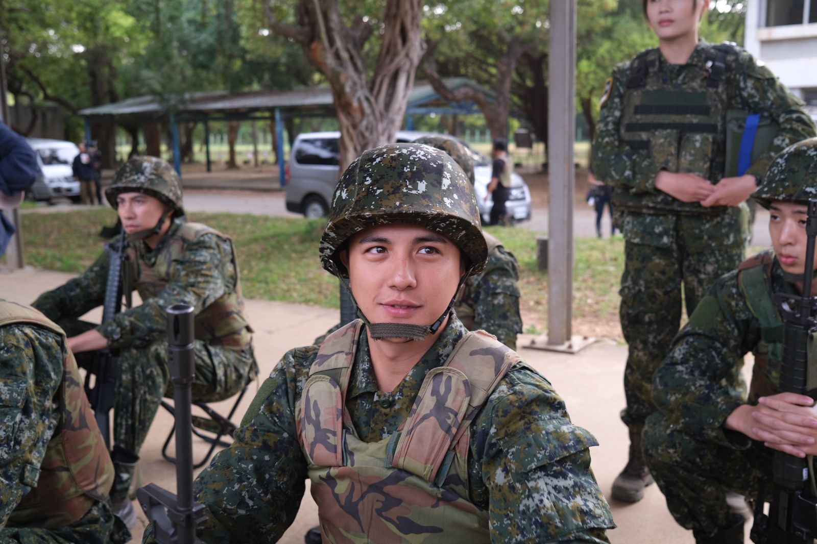 曾子余打靶前信心滿滿。台視提供