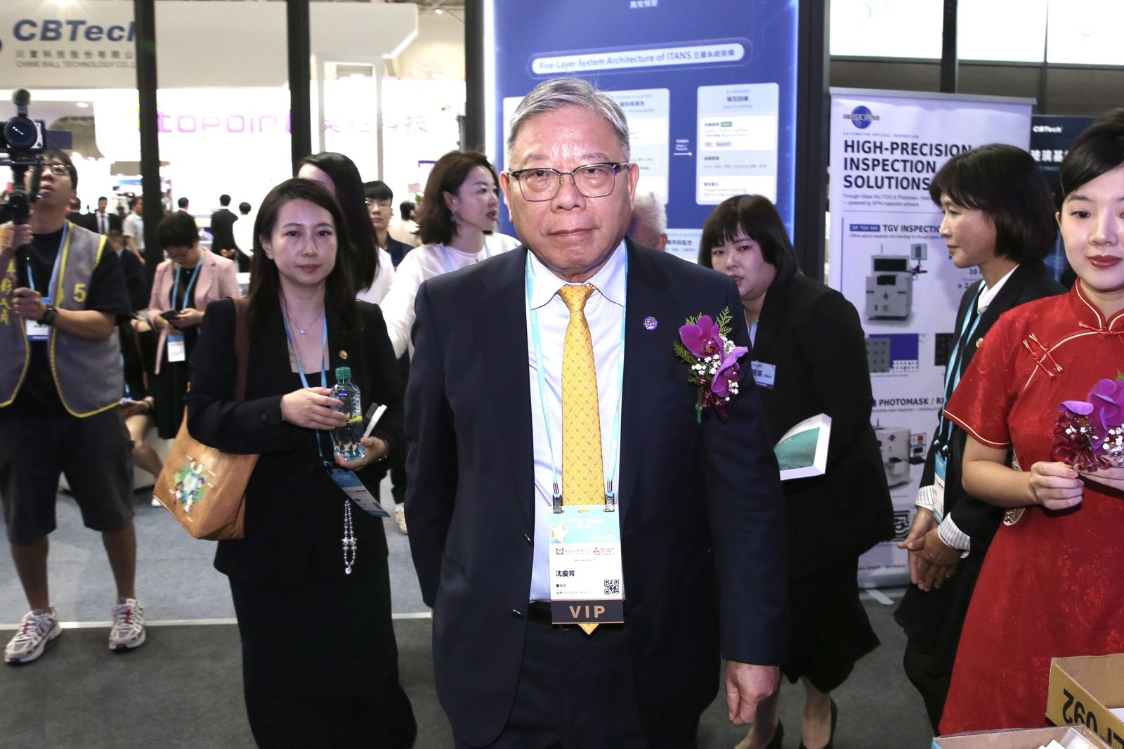 臻鼎董事長沈慶芳。董孟航攝
