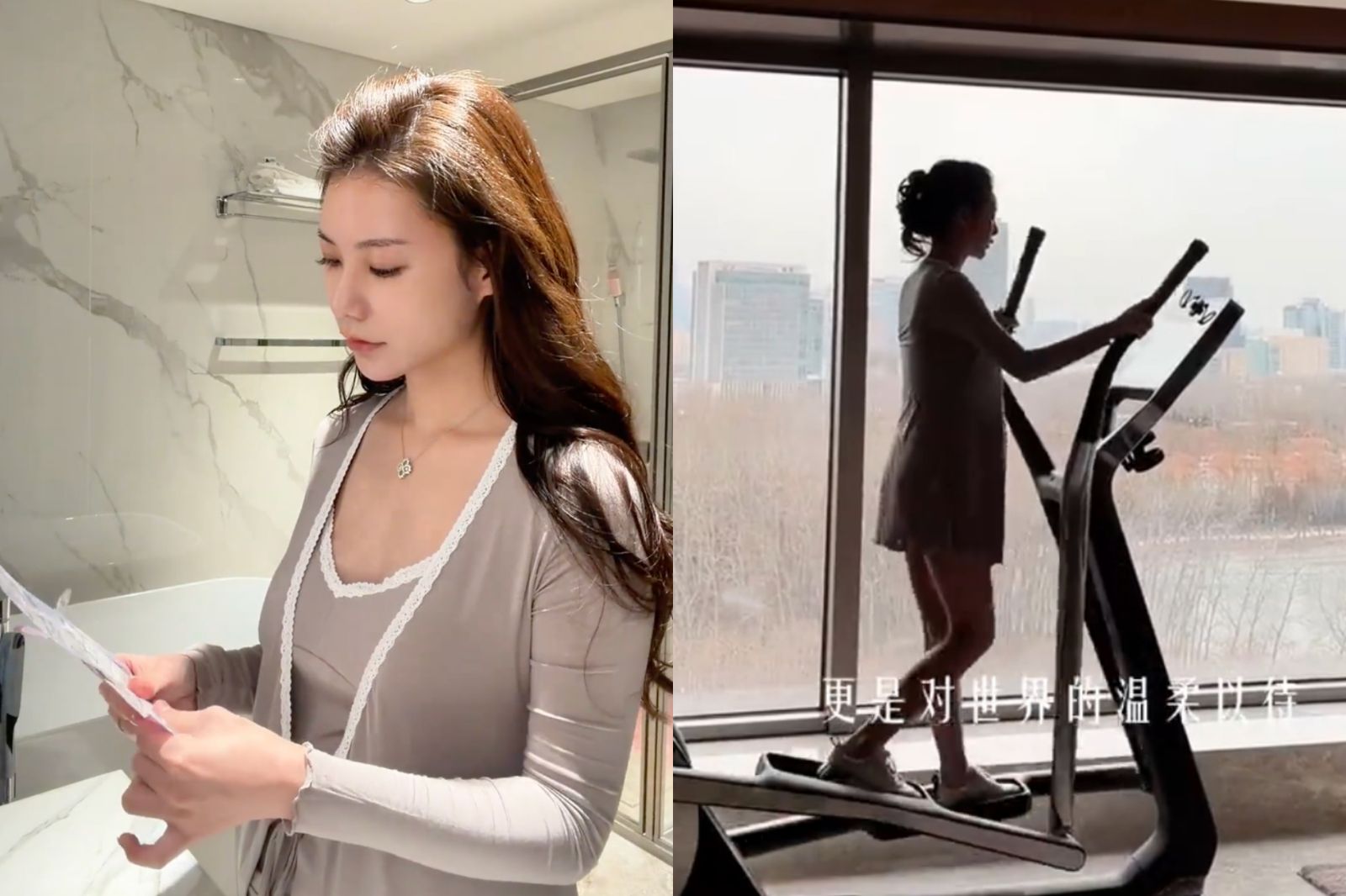 馬筱梅「曝1原因」選擇在台坐月子　挺8月孕肚健身、汪小菲臉全打碼