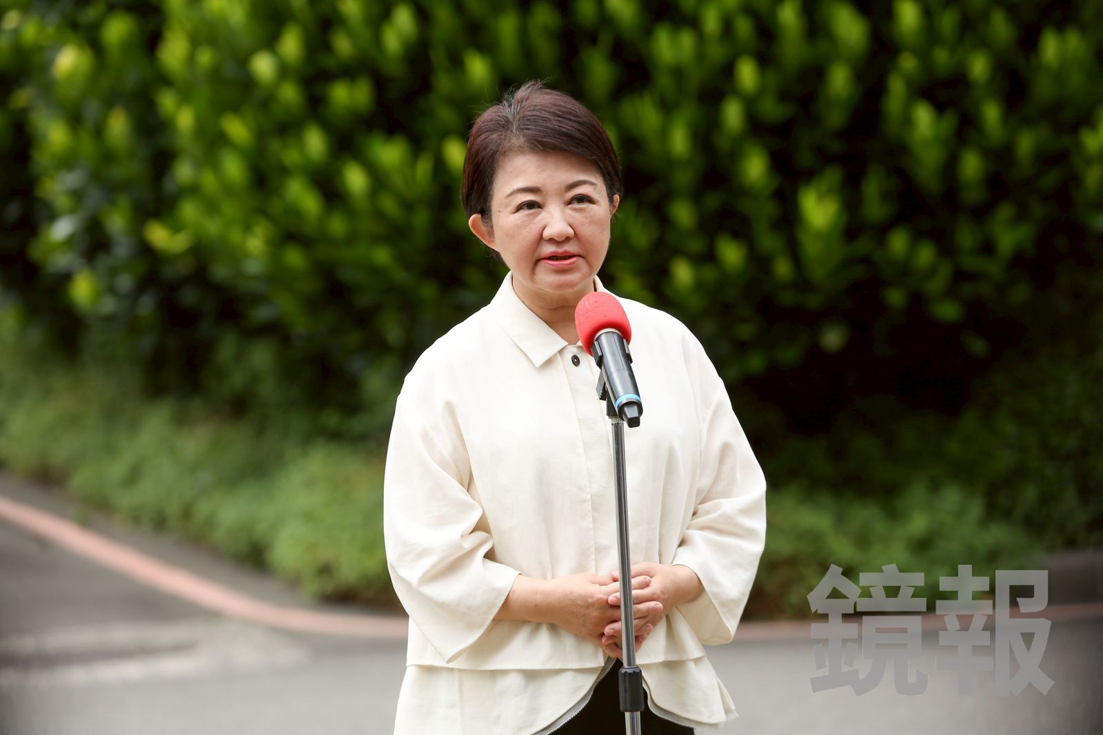 盧秀燕表示，自己希望能把台中被砍的250億補助款搶救回來，而不是白跑一趟。（圖／李鍾泉攝）