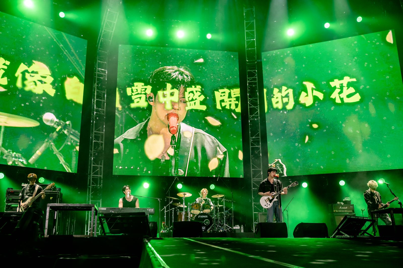 「2025 FNC BAND KINGDOM高雄站」N.Flying首次港都開唱，全場合唱點燃現場氣氛。SHOWOFFICE 提供