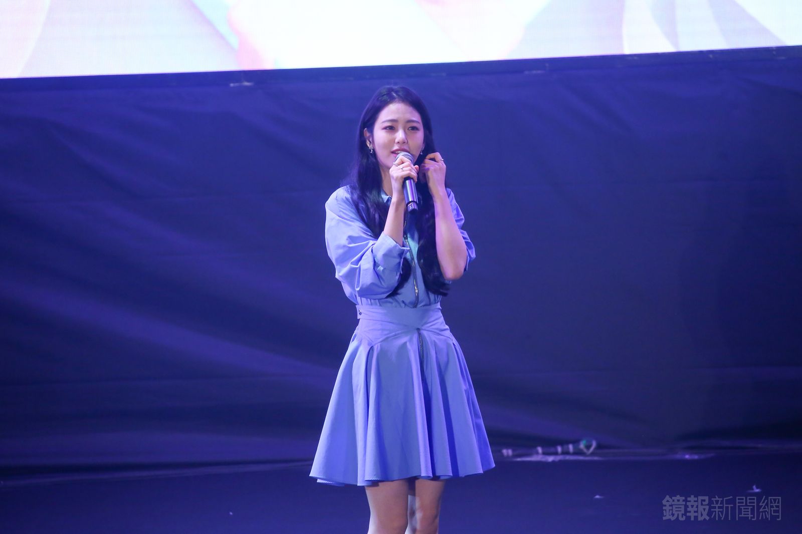 辛叡恩5月在台舉辦見面會，還獻唱中文歌。董孟航攝