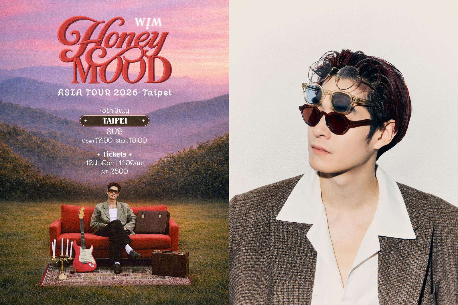 泰天團HYBS解散後單飛！WIM帶蜜月巡演來台　7月浪漫開唱票價曝光