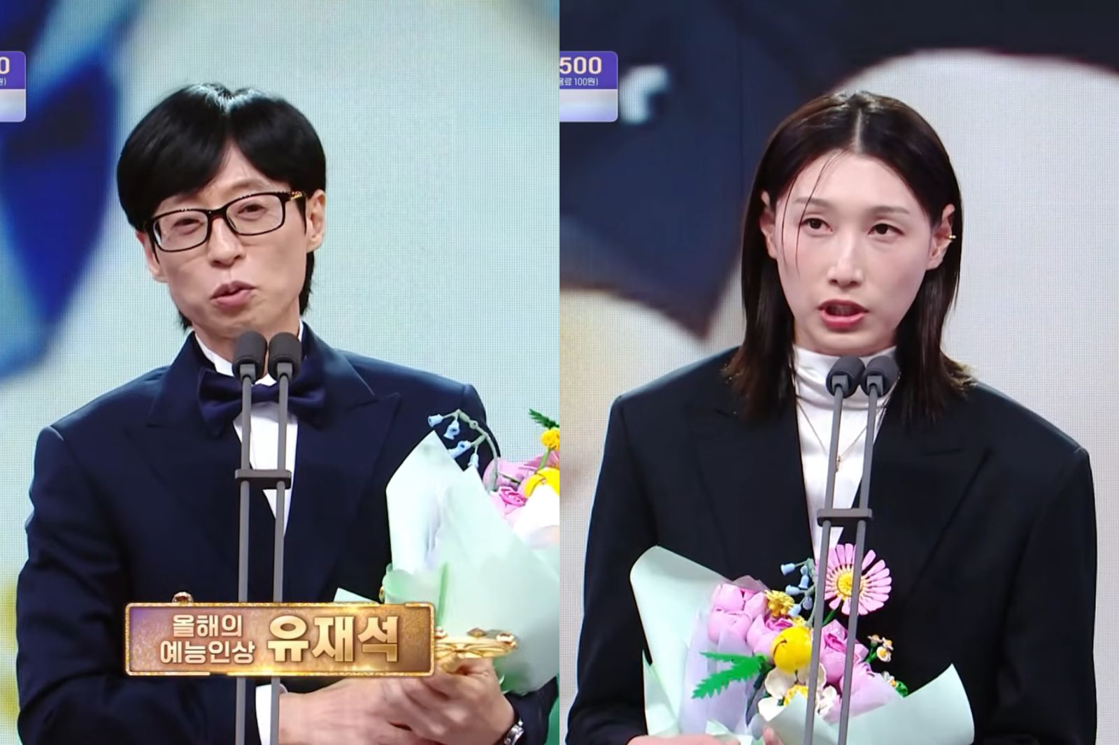 劉在錫第21座大賞到手「感言到提李伊庚」　「排球女皇」金軟景獲新人獎