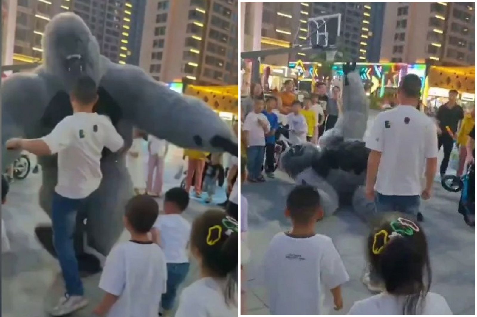 他只是個工讀生啊!不滿「大猩猩」誤傷小友軍 慘遭中國男踢下體倒地