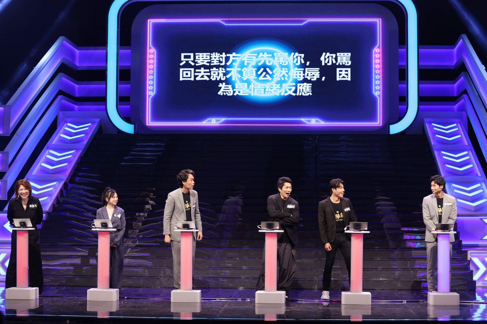 黃尚禾幸運出線，挺進到終極回合「真相凱旋門」。公視提供