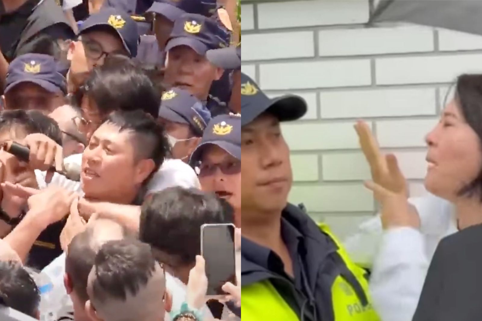 黃國昌勒脖警員！身份遭挖出「曾被王鴻薇飆罵」　本人回應了