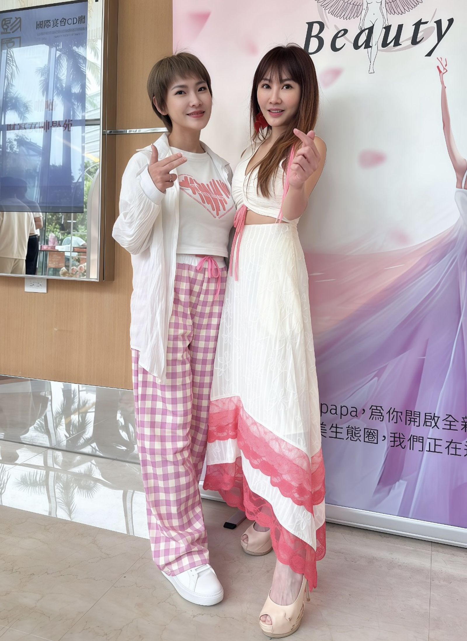 王宥忻暖助花蓮災民。女神愛啪啪 IPAPA提供