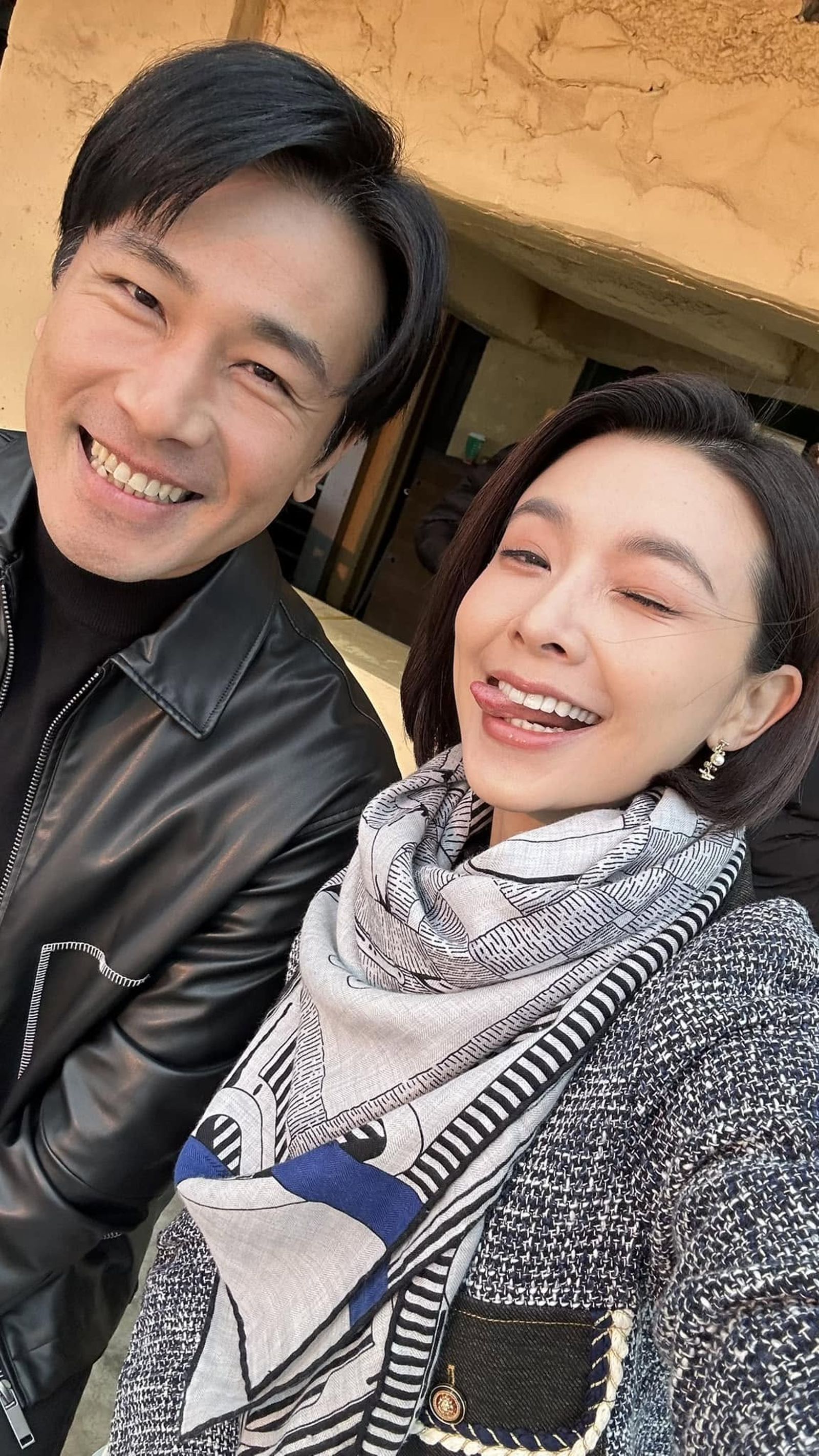 吳婉君(右)曾對傅子純喊「江湖再見」。翻攝吳婉君 Cocco Wu臉書