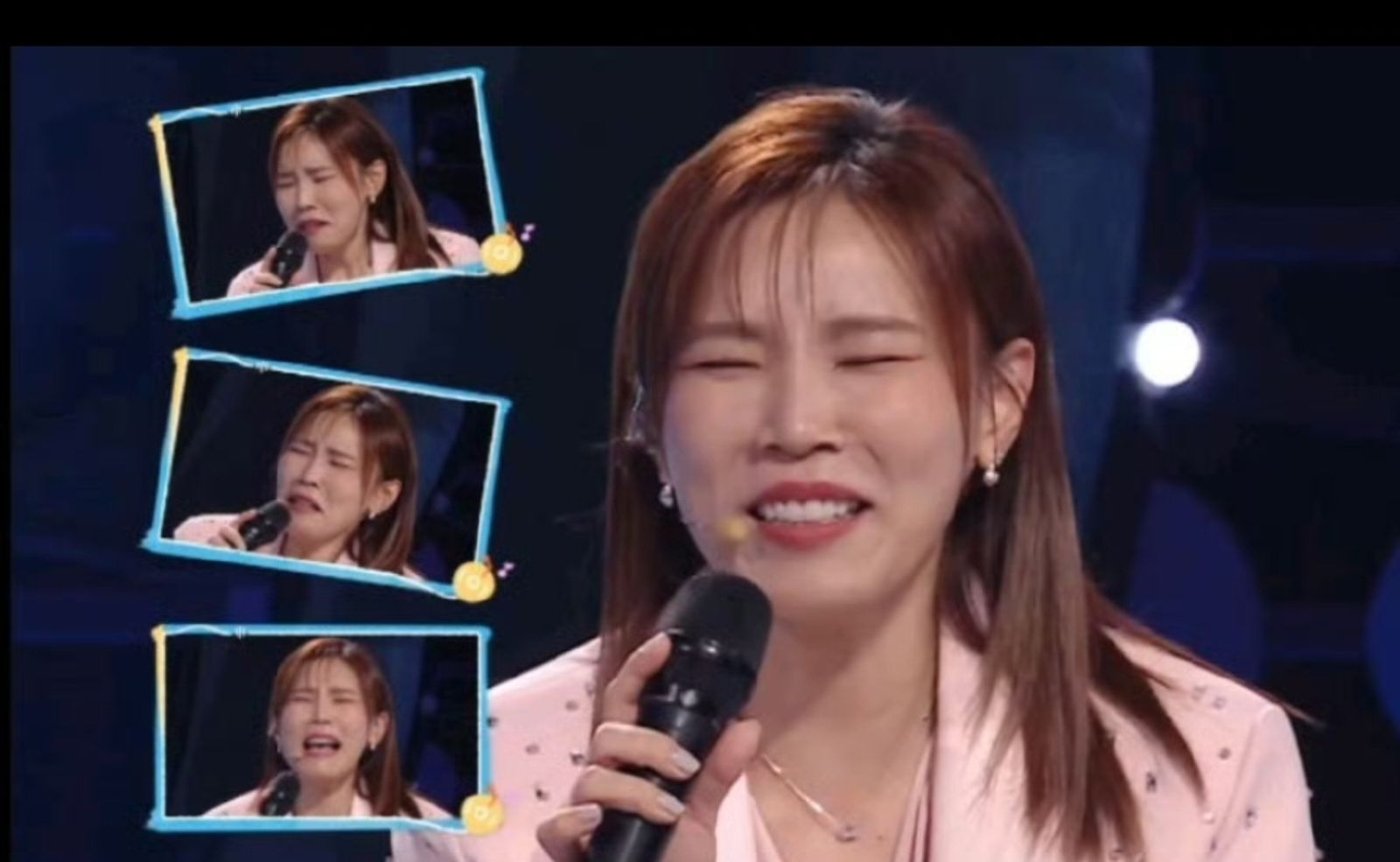 李佳薇的粉絲最愛捕捉偶像在節目上或演出時的各種表情。翻攝追剧微博