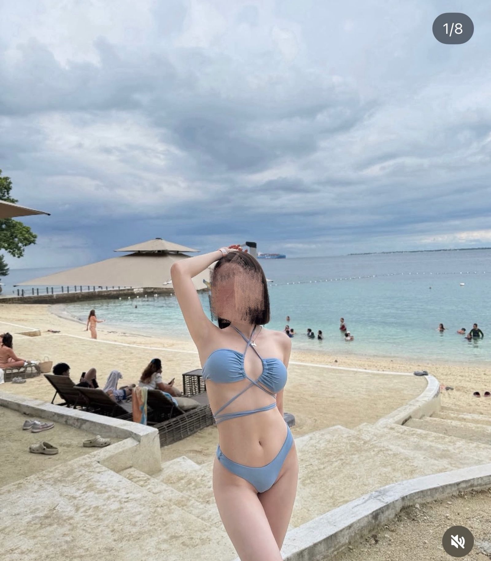 25歲曾女身材火辣IG時常PO出泳裝照,過去還曾代表學校參加游泳比賽。翻攝畫面